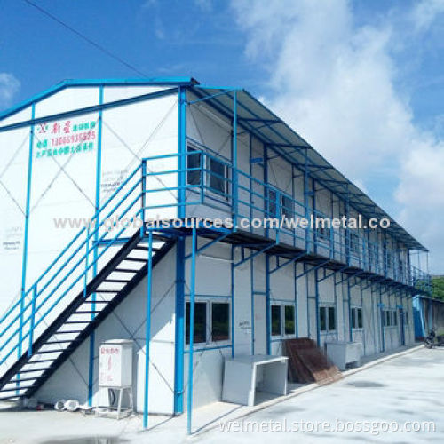 Prefabricated light steel two-storey portable house